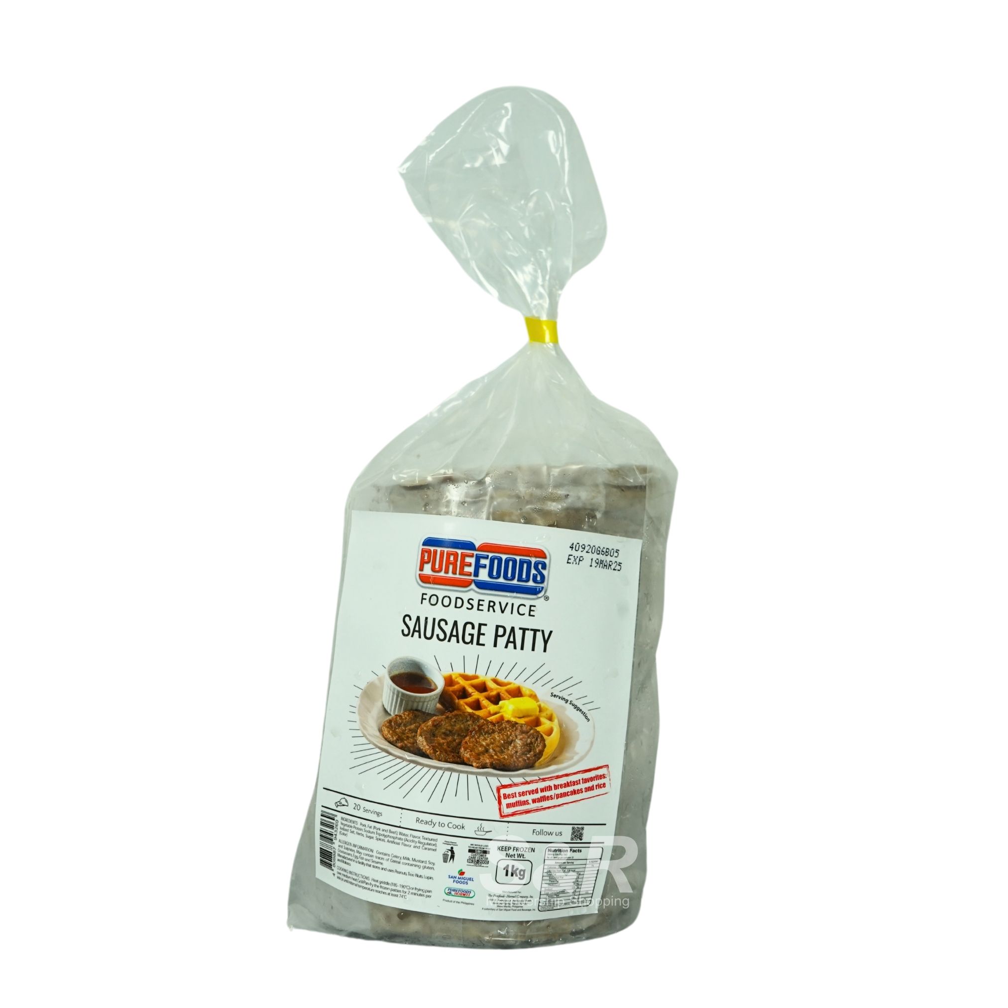 Chef's Selection Sausage Patty 1kg Chef's Selection Sausage Patty 1kg